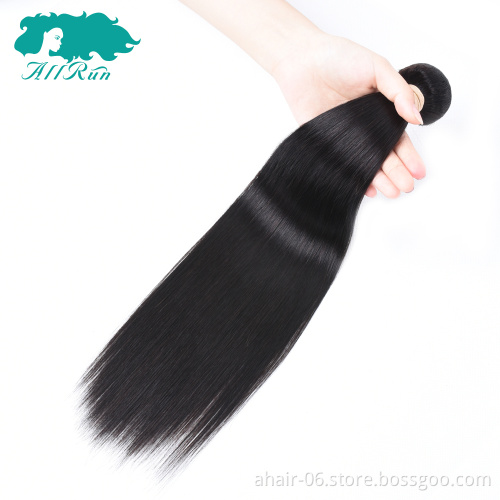 Allrun factory wholesale good price 10a hair bundles straight hair, the best human hair vendor